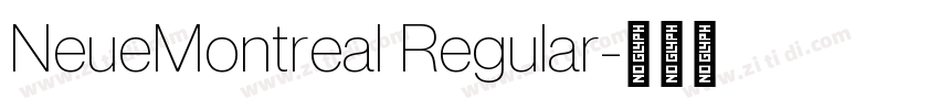 NeueMontreal Regular字体转换